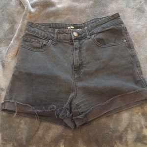 Urban Outfitters Black High Rise Shorts